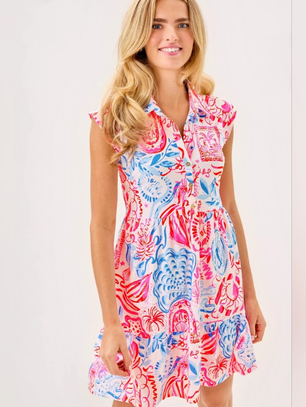 Lilly Pulitzer Arley Dress Resort White Sun Sea Sand